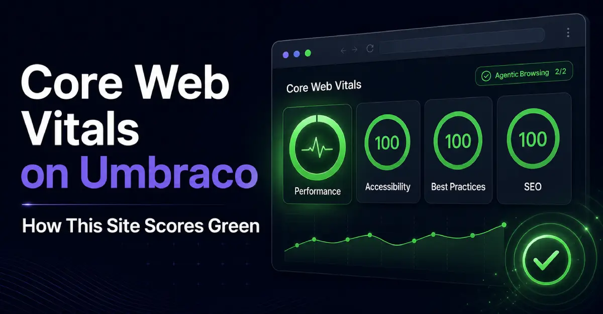 Core Web Vitals on Umbraco: How This Site Scores Green